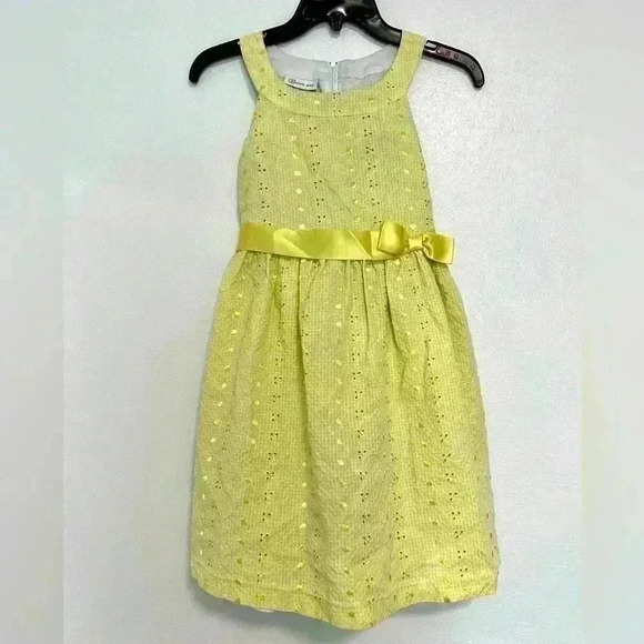 2. Yellow Dress with Bow Bonnie Jean size 12 - Picture 1 of 5